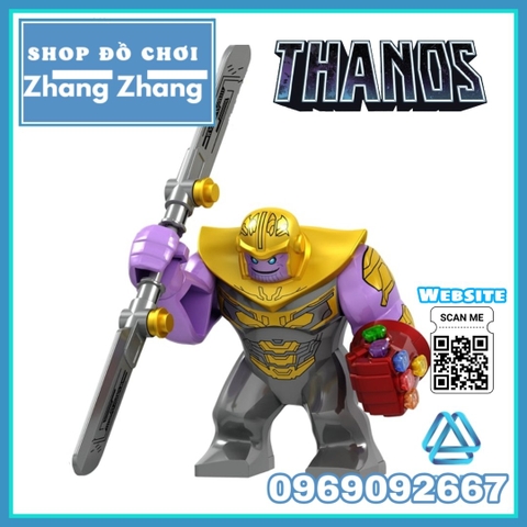 Xếp hình Thanos Endgame (Kiếm+Găng 6 đá vô cực) mới nhất 2019 Lego minifigures Bigfigures PRCK GD220