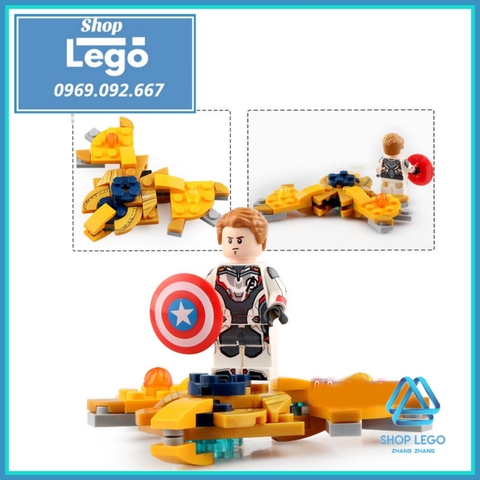 Xếp hình Captain Marvel WarMachine Iron Man Black Widow Hawkeye Thor Ant man Hulk Assemble Lego Minifigures SY SY1320