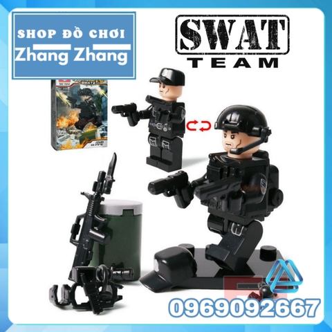 Lego xếp hình cảnh sát police lực lượng đặc nhiệm S.W.A.T Swat Lego MinifiguresTbs Toys Tbs 11-16 Tbs 0211