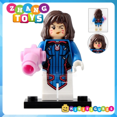 Xếp hình Over Watch D.Va Reinhardt Wihelm Jesse Mccree Reaper Soldier 76 Shimada Hanzo Mercy Lego Minifigures Xinh X0230