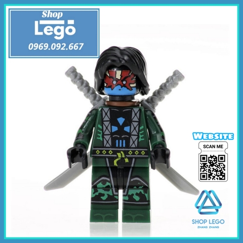 Xếp hình Iron Fist Punisher Jesse Quick Poison Ivy Nefaria Ghost Maker Captain Britain Lego Minifigures POGO PG8060