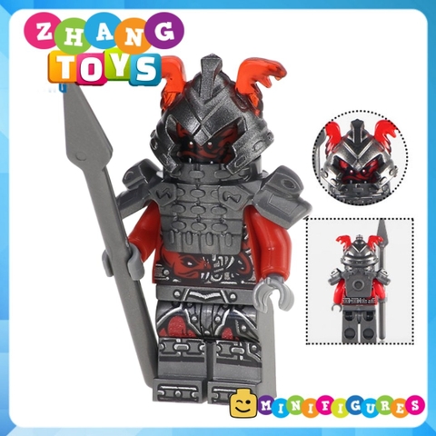 Xếp hình Ninjago Villains Samurai X , Krux, The Wei Snake , Vermin Lego Minifigures Xinh X0155