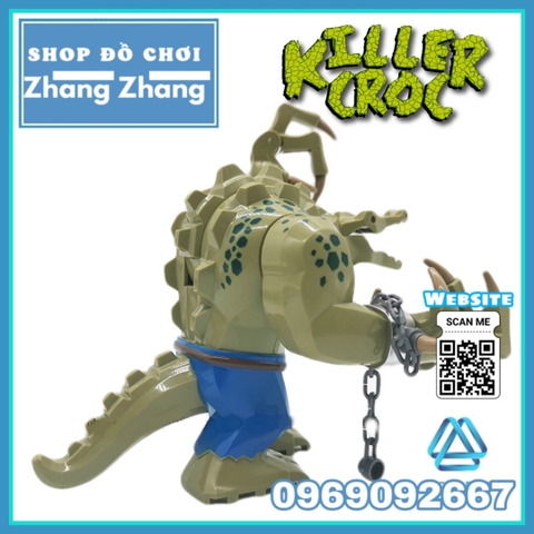 Xếp hình Killer Croc Crocodile trong Batman mới nhất 2020 Lego Minifigures Pogo PG1865 LeLe D173