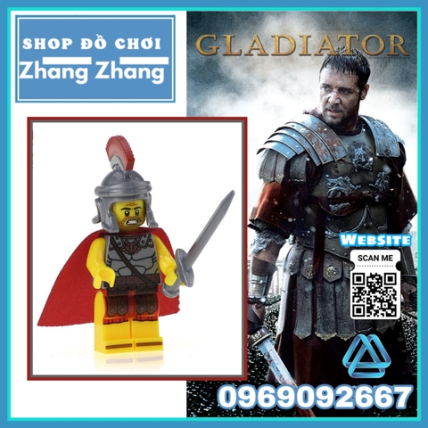 Đồ chơi Xếp hình tướng quân La Mã Commander General Gladiators Minifigures Xinh xh433