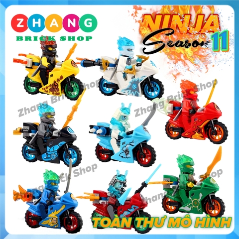 Xếp hình Ninjago Jay - Zane - Kai - Lloyd - Nya - Cole - Ice Emperor - General Vex Lego Minifigures PRCK 61015