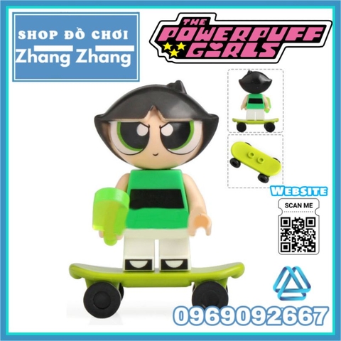 Đồ chơi xếp hình Powerpuff Girls gồm Buttercup Bubbles Blossom Minifigures WM6051
