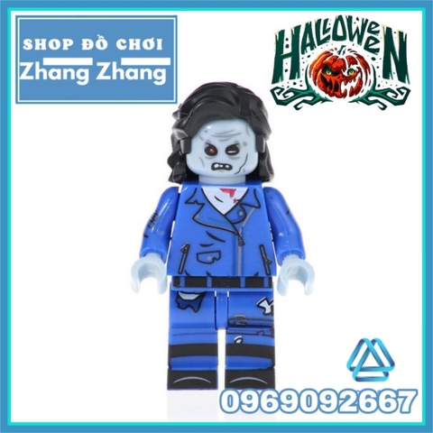 Đồ chơi xếp hình Halloween kinh dị scarecrow witch pumpkin vampire clown Minifigures POGO PG8171