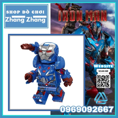 Đồ chơi xếp hình War Machine trong người sắt Iron Man Minifigures Kopf V007