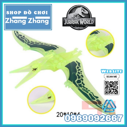 [12cm] Xếp hình khủng long Velociraptor T-Rex Pterosaur Tyrannosaurs
Triceratops Dilophosaurus Lego Minifigures YG77034