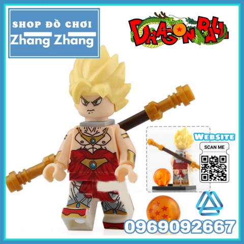 Xếp hình Dragon Ball Gohan - Bardock - Broly - Goku Vegeta Lego Minifigures WM6032
