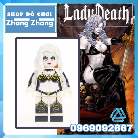 Xếp hình Lady Death Siêu anh hùng Marvel siêu hot 2019 mới nhất Lego Minifigures Wm wm377