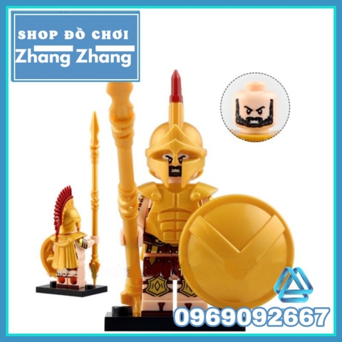 Xếp hình Binh đoàn chiến binh Spartar Warrior Võ sĩ giác đấu trung cổ Lego Minifigures Xinh X0316 XH1732