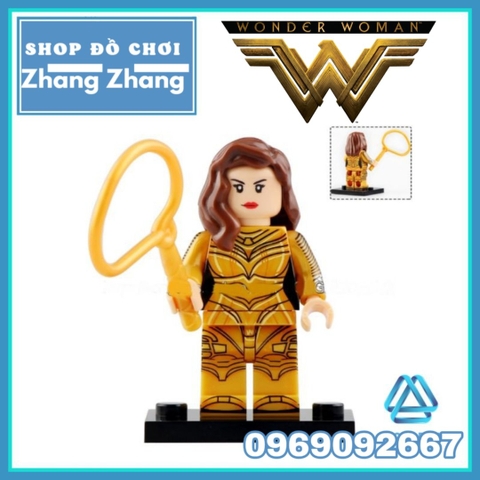 Xếp hình Wonder Woman - Cheetah - Steve Trevor Barbara Minerva Diana Ares Lego Minifigures Xinh X0288