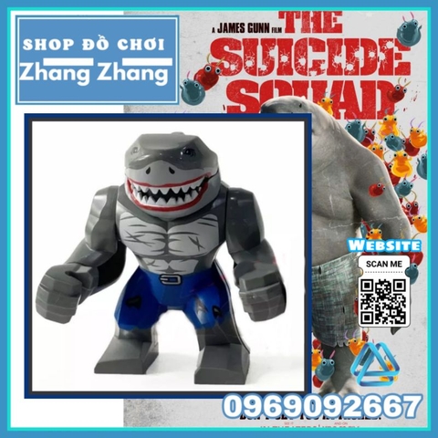 Đồ chơi xếp hình King Shark vua cá mập trong Suicide Squad Biệt đội cảm tử Minifigures Kopf KF1558