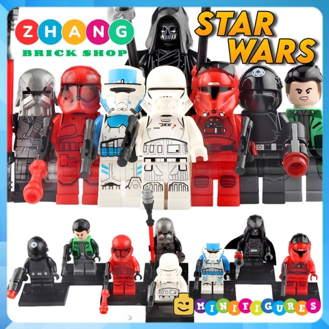 Xếp hình Star Wars Death Star Gunner - Kazuda Xiono - Knight of Ren Sith Trooper - Elrik Vonreg Lego Minifigures WM6083