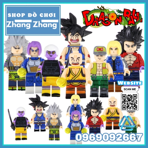 Xếp hình 7 viên ngọc rồng Dragon Ball Goku
- Krillin
- Fu
- Trunks - Android 13 - Vegeta Lego Minifigures Kopf KF6048