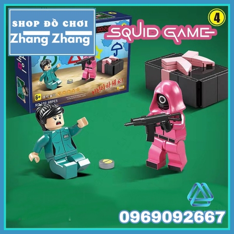 Đồ chơi xếp hình mô hình Trò chơi con mực Squid game Minifigures QG102