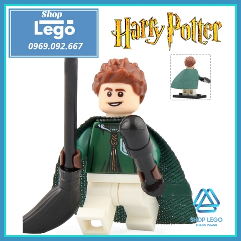 Xếp hình Hagrid - Seamus - Hermione - Ron Weasley - Harry Potter - Oliver Wood - Boyle - Marcus Lego Minifigures WM6045