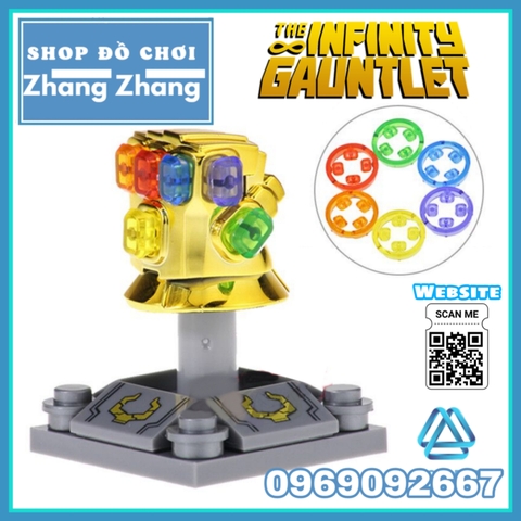 Xếp hình Avengers Infinity War Gauntlet Găng tay Vô cực (24 đá) Lego Minifigures Xinh Xh1344