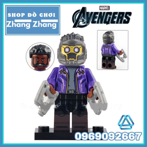 Đồ chơi xếp hình Bucky Scarlet Witch Vision Gamora Captain Falcon Loki Star-Lord Minifigures POGO PG8298