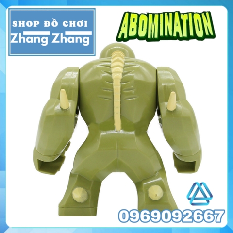 Xếp hình quái thú Abomination đối thủ của Hulk siêu anh hùng Marvel Lego Minifigures Kopf KF901
