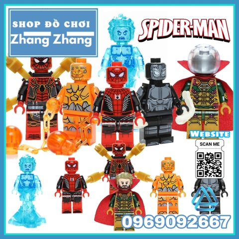Xếp hình Spider-Man Far From Home Người nhện Lego Minifigures PRCK GD262 267