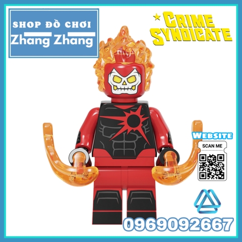 Xếp hình DC's Crime Syndicate Grid Power Ring Johnny Quick Superwoman Ultra Man Deathstorm Lego Minifigures Kopf KF6104