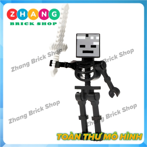 Xếp hình MineCraft Redstone Golem - Creeper - Zombie - Wither Skeleton - Blaze - Wither Lego Minifigures Xinh X0294