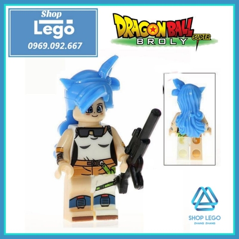 Xếp hình Lauch không cuồng nộ siêu đáng yêu trong Dragon ball Lego Minifigures Kopf KF2019
