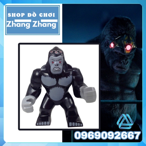 Xếp hình Gorilla Grodd The Flash khỉ đột khổng lồ đấu siêu anh hùng DC Lego Minifigures Decool 0230