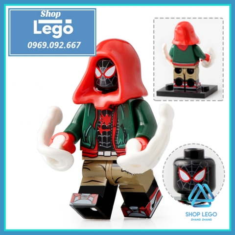 Xếp hình Lego Miles Morales - Green Goblin - King pin - Spider Gwen - Scorpion - Spider-man Lego Minifigures Xinh X0241