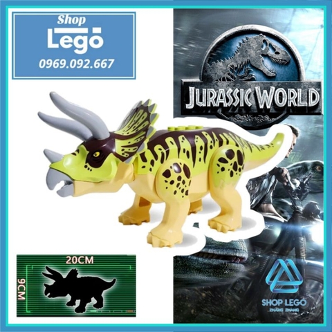 Xếp hình khủng long Triceratops trong công viên kỷ Jura Jurassic Park Lego Minifigures 33060-26