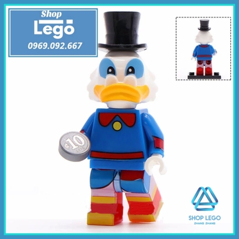Xếp hình hoạt hình Mickey - Minnie - Louie - Deway - Mc Duck- Huey - Chip - Dale Lego Minifigures WM6066