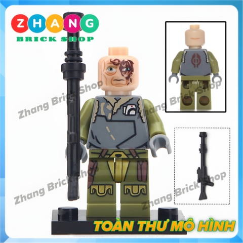 Đồ chơi Xếp hình Star Wars Rebolt Rako Hardeen - Rose Lando Calrissian - Poe Dameron IG-88 Minifigures POGO PG8142