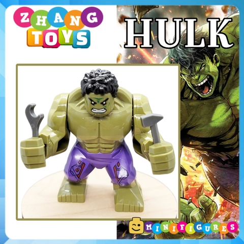 Xếp hình Hulk The Incredible Người khổng lồ xanh Siêu anh hùng Marvel Lego Minifigures Xinh Xh160