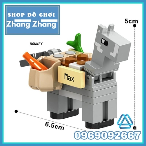 Đồ chơi xếp hình Minecraft trong Mine Blocks gồm Ghast - Polar Bear - Spider mô hình Minifigures Lele B033 040