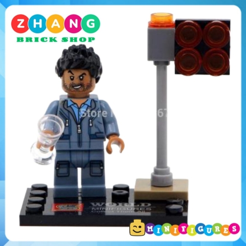 Xếp hình công viên kỷ Jura - Zach Mitchell Owen Grady Vic Hoskins Simon Masrani Gary Mitche Lego Minifigures SY280