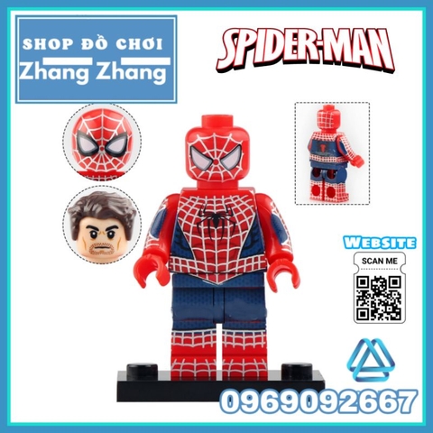 Đồ chơi xếp hình Người nhện Spider Man Doctor Octopus Electro Green Goblin Sandman Minifigures Xinh X0328
