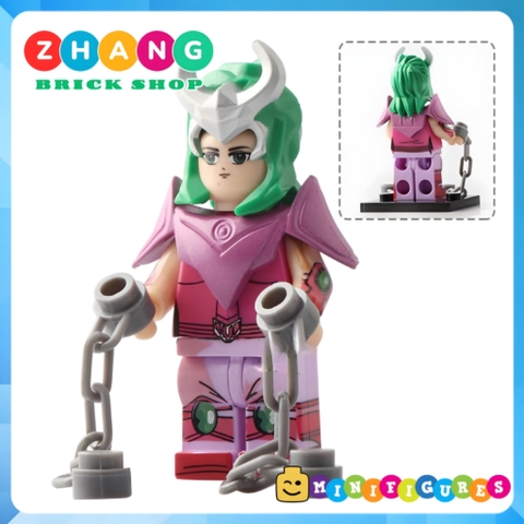 Xếp hình Athena - Pegasus - Cygnus Hyoga - Shiryu - Ikki trong Saint Seiya Lego Minifigures POGO PG8128