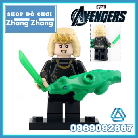 Đồ chơi xếp hình Bucky Scarlet Witch Vision Gamora Captain Falcon Loki Star-Lord Minifigures POGO PG8298
