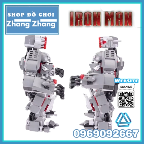 Xếp hình Người sắt Iron Man biến hình Hulkbuster 12in1 Lego Minifigures Elephant JX1162