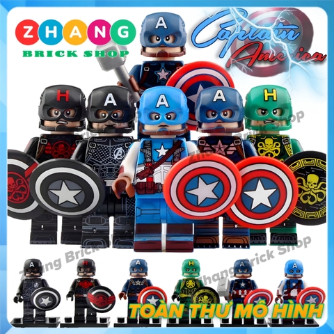 Xếp hình Captain America tuyển tập mới nhất Lego Minifigures Koruit KT1031