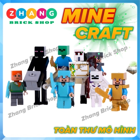 Xếp hình Mineblocks mô phỏng trò chơi Minecraft Lego Minifigures Xinh X0295