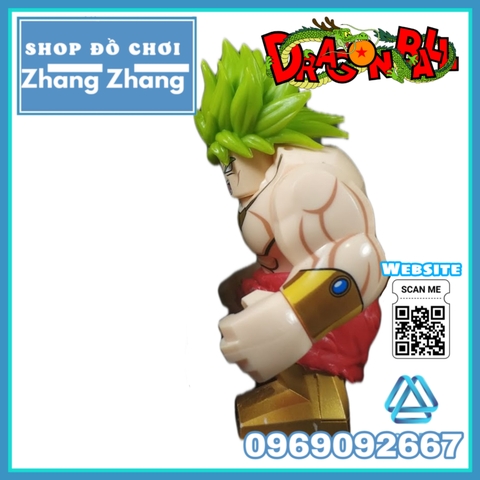 Xếp hình Broly Siêu saiyan hủy diệt trong Dragon Ball Z Songoku Bigfig Lego Minifigures Kopf Kf6073 Kf753