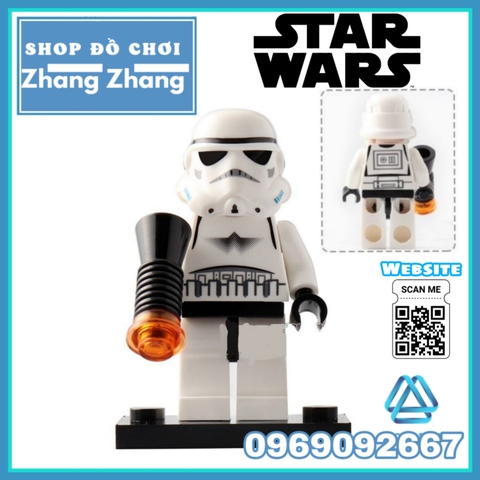Xếp hình Star Wars Obi-Wan Imperial Guard Stormtrooper Darth Vader Jar Binks Han Solo Lego Minifigures Lele C015 022