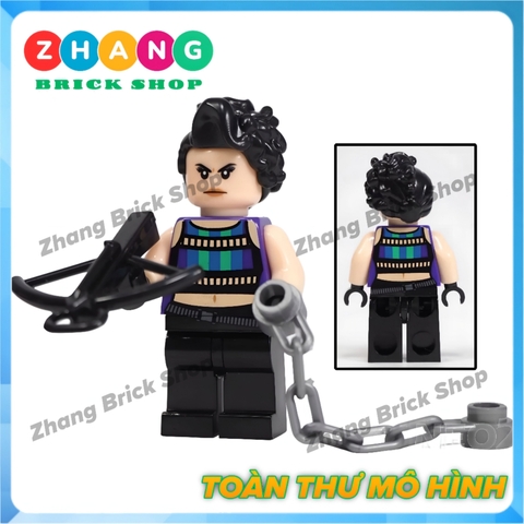Xếp hình Harley Quinn: Birds of Prey Renee Montoya Huntress Cassandra Cain Black Mask Lego Minifigures Kopf KF6113