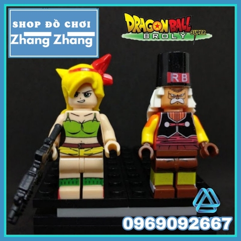Xếp hình Lauch thịnh nộ trong Dragon Ball 7 viên ngọc rồng có Songoku Lego Minifigures Kopf KF988