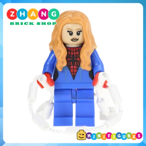 Xếp hình SPIDER MAN BATMAN X-Men Deadpool Cyclops Quasar Azrael Red Lantern Atom Mary Jane Lego Minifigures POGO pg8056