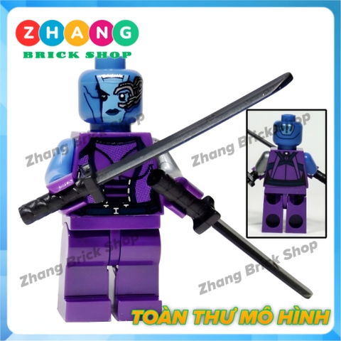 Mô hình nhân vật Star lord Ronan Rocket Raccoon Nebula Gamora Drax Becool 0175 0180 Zhang Brick Shop