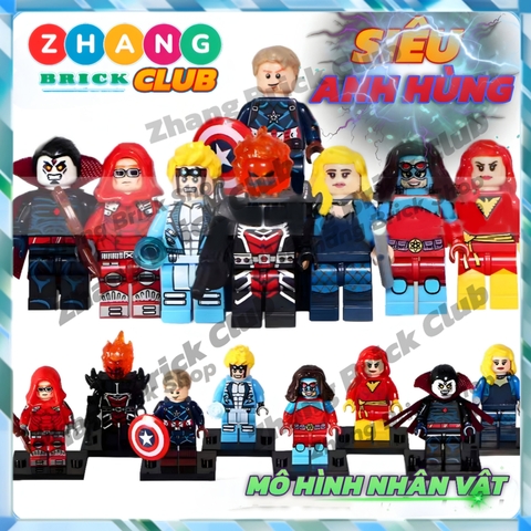 Mô hình nhân vật Black Canary Cannonball Atomic woman Dark Phoenix Canary Dormammu Mr Sinister Red Arrow POGO PG8059